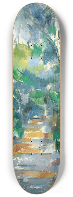 Paul Czanne - Forest Scene (Path from Mas Jolie to Chteau noir) 8.25 inch art skate deck