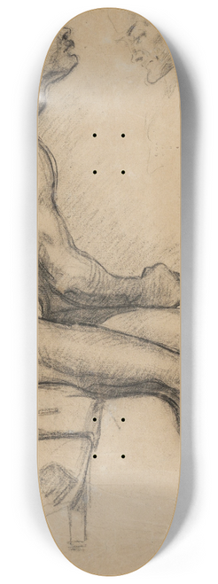Paul Czanne - Homme nu 8.25 inch art skate deck