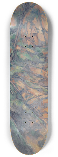 Paul Czanne - Rochers et branches  Bibmus 8.25 inch art skate deck