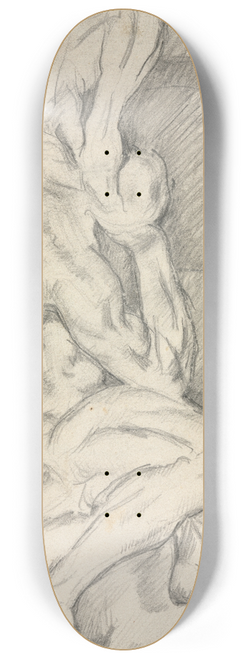 Paul Czanne - Sketch of Anatomical Sculpture 8.25 inch art skate deck