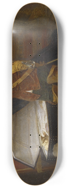 Paul Delaroche - Cromwell And Charles I 8.25 inch art skate deck