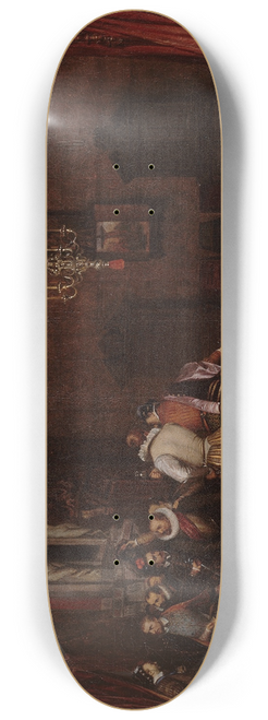 Paul Delaroche - Lassassinat du duc de Guise au chteau de Blois en 1588 8.25 inch art skate deck