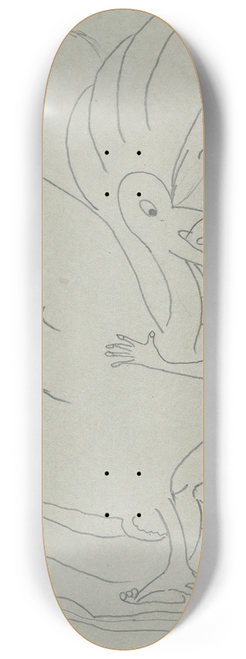 Paul Gaulois - Leda and theSwan 8.25 inch art skate deck