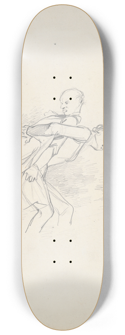 Paul Gavarni - Une mauvaisefarce 8.25 inch art skate deck