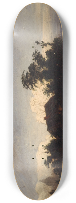 Paul Huet - Une mare prs de la Glacire, au crpuscule 8.25 inch art skate deck