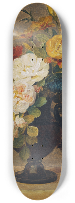 Pauline Koudelka-Schmerling - Blumenstrau in antiker Vase 8.25 inch art skate deck