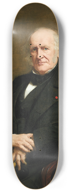 Paul-Jacques-Aim Baudry - Portrait of Fortun De Vergs 8.25 inch art skate deck