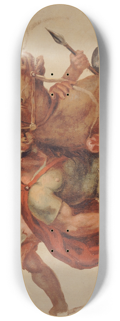 Paul-Jacques-Aim Baudry - tudes de cavaliers antiques, daprs Charles Le Brun 8.25 inch art skate deck