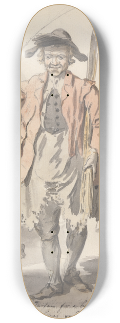 Paul Sandby - My Pretty Little Ginny Tarters for a Hapenny a Stick or a Penny a Stick 8.25 inch art skate deck