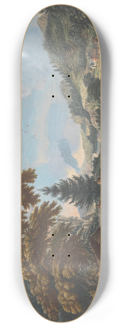 Paul Sandby - One of Six Remarkable Views in the Provinces of New York, New Jersey and Pennsylvania from SCENOGRAPHI AMERICANA 8.25 inch art skate deck