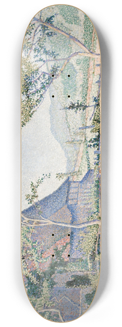 Paul Signac - Comblat-le-Chteau, the Meadow (Le Pr), Opus 161 8.25 inch art skate deck