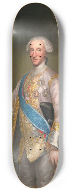 Anton Raphael Mengs - Don Luis Jaime Antonio De Borbn Y Farnesio, Infante of Spain (1727-1785) 8.25 inch art skate deck