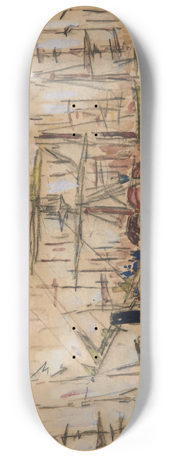 Paul Signac - Saint-Malo. Les terreneuvas 8.25 inch art skate deck