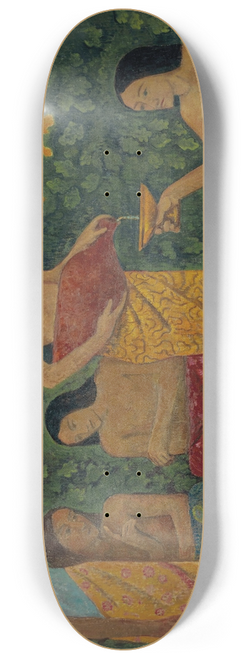 Paul Srusier - Libations, Cinq figures dans une fret mythique 8.25 inch art skate deck