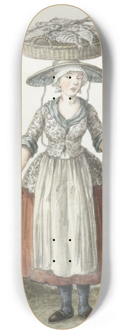 Paulus Constantijn la Fargue - Scheveningse visloopster 8.25 inch art skate deck