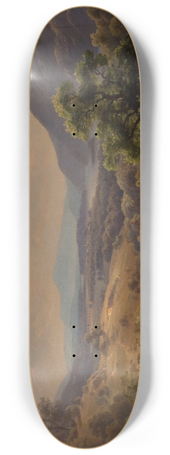 Paul Weber - Extensive Landscape with Valley and Mountains (The Susquehanna Valley) 8.25 inch art skate deck