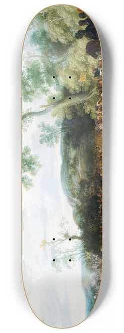 Pauwels van Hillegaert - Schlachtengetmmel in weiter hgeliger Landschaft 8.25 inch art skate deck