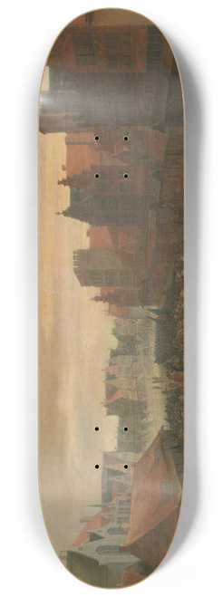Pauwels van Hillegaert - The disbanding of the Waardgelders (Mercenaries in the Pay of the Town Government) by Prince Maurits on the Neude, Utrecht, 31 July 1618 8.25 inch art skate deck