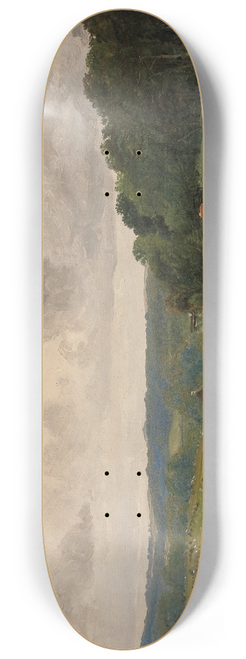 P. C. Skovgaard - Landscape at Kongens Mller, Sealand. Afternoon Light 8.25 inch art skate deck