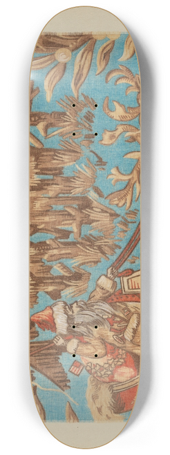 Pearl Gibbo - Santa Claus Tapestry 8.25 inch art skate deck