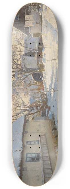 Peder Mrk Mnsted - Winter in Brndbyvester in Dnemark 8.25 inch art skate deck