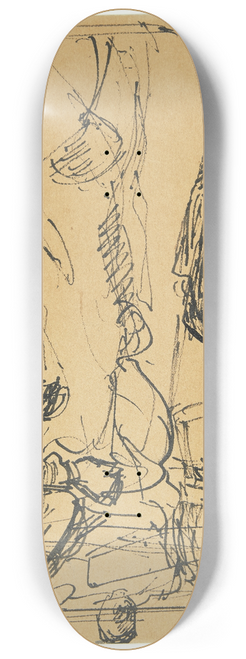 Peter Hansen - Billedhuggeren Kai Nielsen modellerer Mads Rasmussen 8.25 inch art skate deck