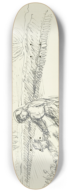 Peter Hansen - Italiensk kvinde stiger i land fra frgen 8.25 inch art skate deck