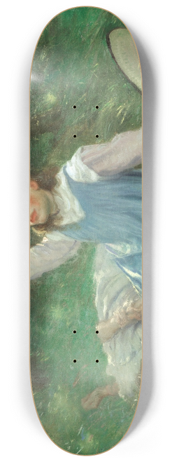 Peter Hansen - Summer afternoon apple picking 8.25 inch art skate deck