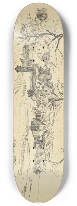 Peter Hansen - Udenfor Roms Mure 8.25 inch art skate deck