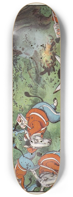 Peter Newell - And how they chased those twenty mules, and punchured well their hide! 8.25 inch art skate deck