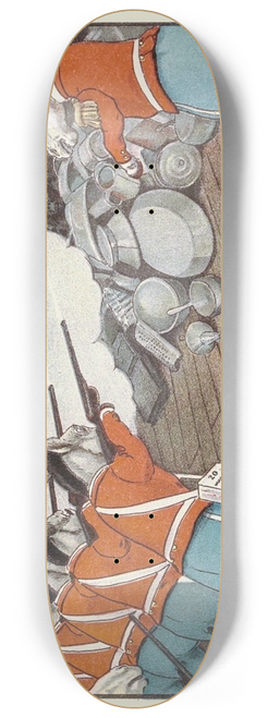 Peter Newell - Halt! Sharply Cried the Captain. Fire 8.25 inch art skate deck