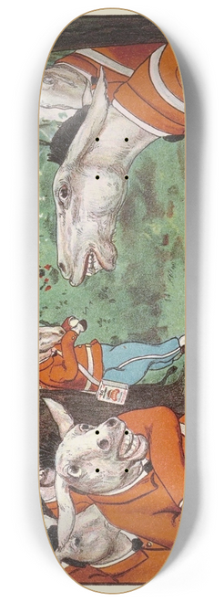 Peter Newell - One day, within a grove of spruce, they gathered Gum to chew 8.25 inch art skate deck