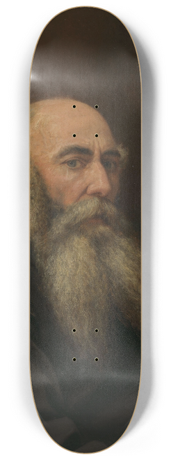 Peter Nicolai Arbo - Portrait of the Painter Hans Johan Frederik Berg 8.25 inch art skate deck