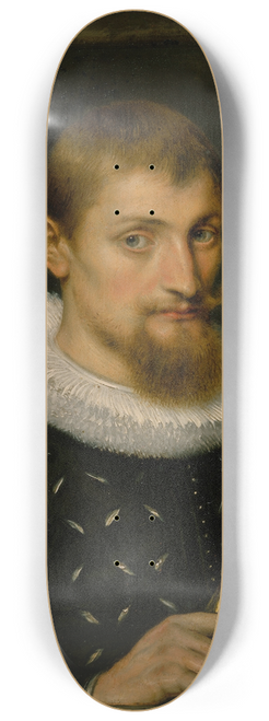 Peter Paul Rubens - Portrait of a Man, Possibly an Architect or Geographer 8.25 inch art skate deck