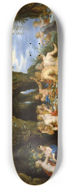 Peter Paul Rubens - The Feast of Achelos 8.25 inch art skate deck
