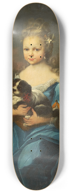 Anton Wilhelm Tischbein - Portrait of Margarethe Sophie Leonore von Holzhausen 8.25 inch art skate deck