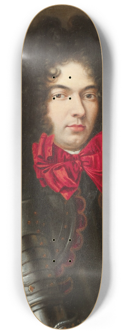 Philippe Vignon - Portrait said to be of the son of Louis XIV 8.25 inch art skate deck