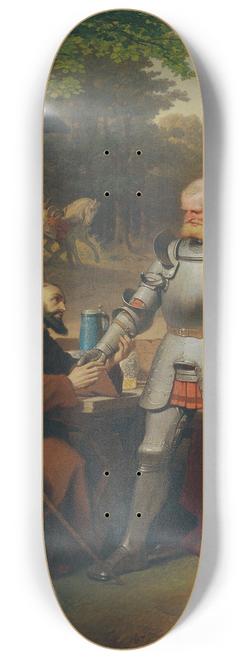 Philipp von Foltz - Szene aus Goethes Gtz von Berlichingen 8.25 inch art skate deck