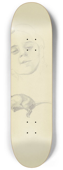 Philipp Winterwerb - Bildnis eines Mdchens, darunter eine tote Maus 8.25 inch art skate deck