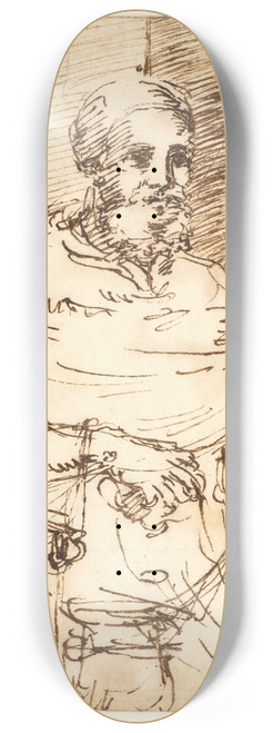 Pier Francesco Mola - Portrt af pave Julius II Efter Raphael 8.25 inch art skate deck