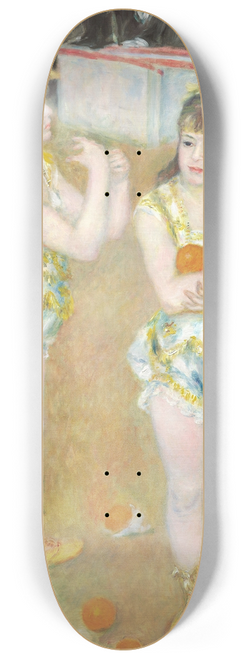 Pierre-Auguste Renoir - Acrobats at the Cirque Fernando (Francisca and Angelina Wartenberg) 8.25 inch art skate deck