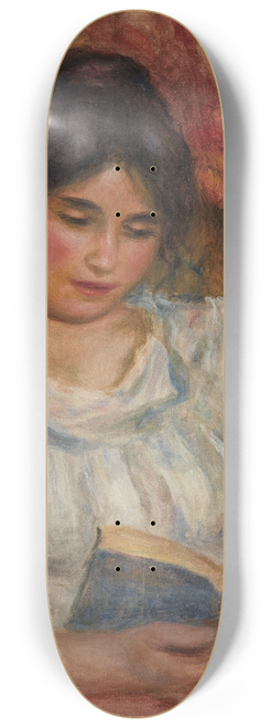 Pierre-Auguste Renoir - Gabrielle reading 8.25 inch art skate deck