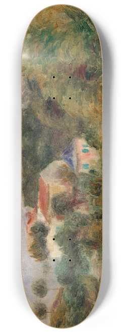 Pierre-Auguste Renoir - Houses in a Park (Maisons dans un parc) 8.25 inch art skate deck