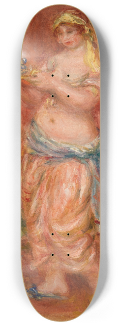 Pierre-Auguste Renoir - Odalisque with Tea Set (Odalisque  la thire) 8.25 inch art skate deck Pierre-Auguste Renoir - Odalisque with Tea Set (Odalisque  la thire) 8.25 inch art skate deck