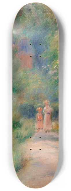 Pierre-Auguste Renoir - Two Figures on a Path (Deux figures dans un sentier) 8.25 inch art skate deck