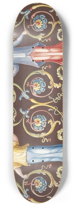 Pierre-Jean Mariette - Frammento di una pittura antica soperto lanno 1689 in una vigina fuori della porta San Sebastiano dirincontro Domine quo vadis. 8.25 inch art skate deck