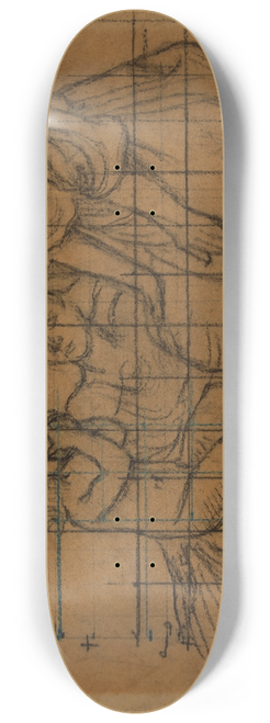 Pierre Puvis de Chavannes - Groupe compos de deux femmes et dun enfant 8.25 inch art skate deck