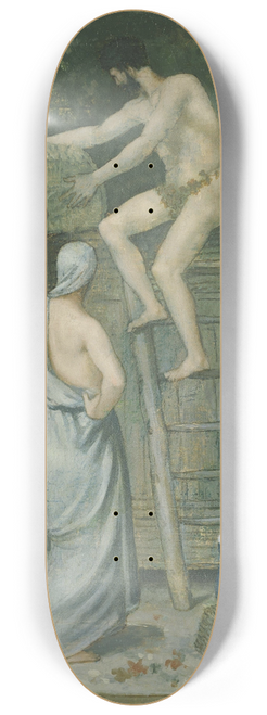 Pierre Puvis de Chavannes - The Wine Press 8.25 inch art skate deck