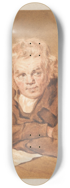 Pieter Christoffel Wonder - Portret van Lourens van Schaick, zittend lezend aan tafe 8.25 inch art skate deck
