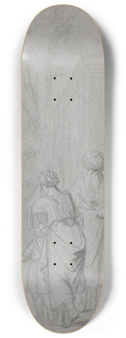 Pieter Fransz. de Grebber - Abraham Casting Out Hagar and Ishmael 8.25 inch art skate deck